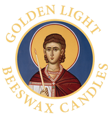 Golden Light Beeswax Candles