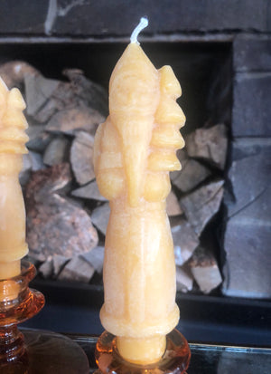 Saint Nick Carved Taper/Pillar Candle (1)