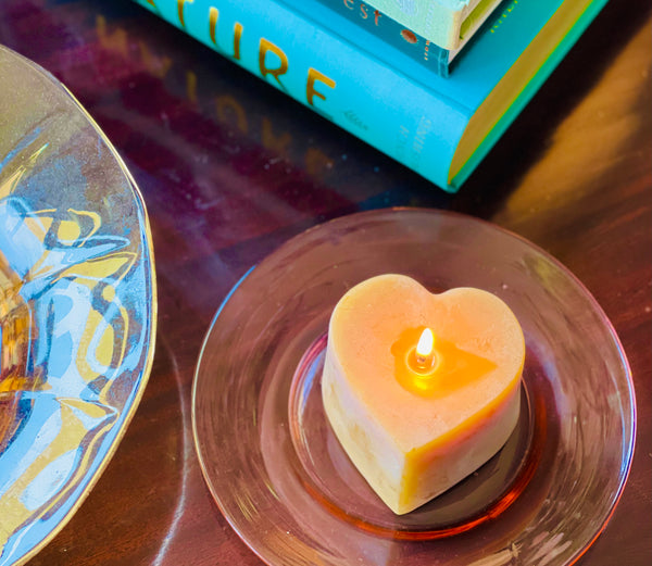Heart Shape Fragrance Tealight Candle ( Pack Of 10 )